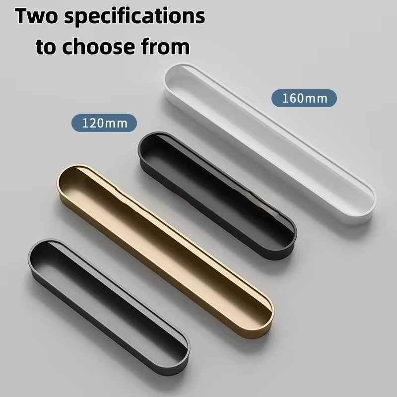 Furniture Rotating Hardware - Lemari Minimalis dengan Pegangan Tersembunyi Hitam,