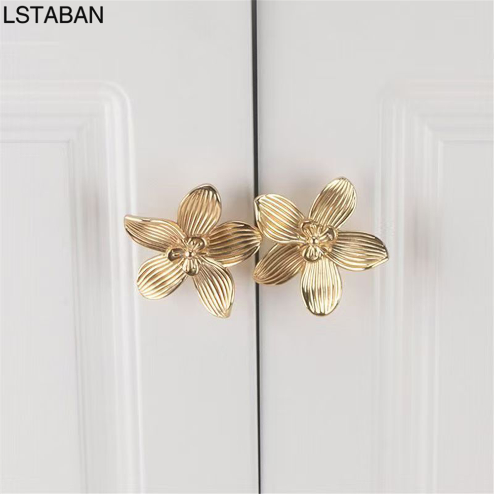 Furniture Rotating Hardware - Gagang Pintu Kabinet Dapur Bentuk Bunga
