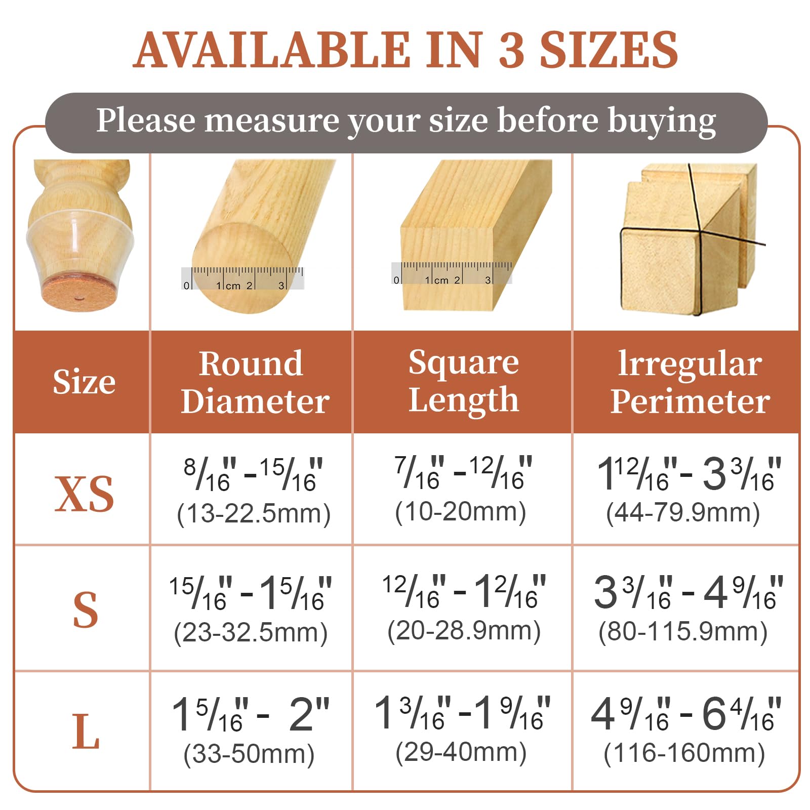 24-36 Buah Penutup Kaki Kursi  - Furniture Hardware Brackets ulasan dan harga